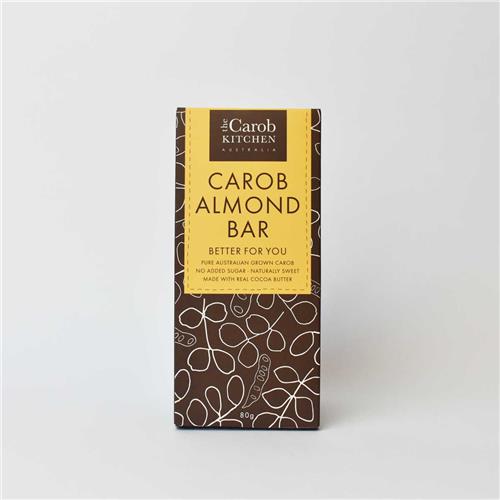The Carob Kitchen Carob Almond Bar 80g