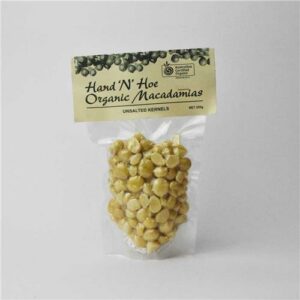 Hand 'n' Hoe Macadamia Nuts 250g Certified Organic