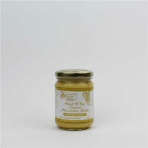 Hand 'n' Hoe Macadamia Butter Roasted Crunchy 225g Certified Organic
