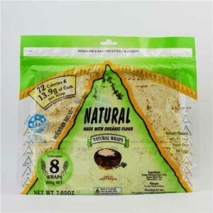 Mountain Bread Wraps Natural 8 Pack 200g.