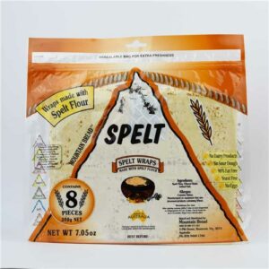 Mountain Bread Wraps Spelt 8 Pack 200g.