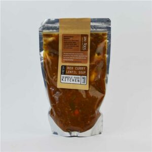 The Whole Food Kitchen Soup Red Curry Lentil 500g Certified Organic