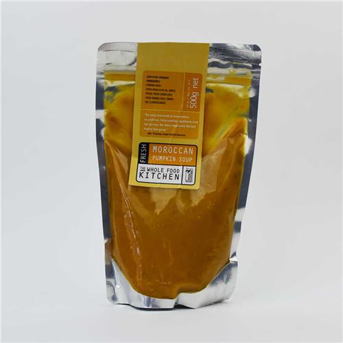 The Whole Food Kitchen Soup Moroccan Pumpkin 500g Certified Organic