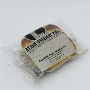 Byron Gourmet Pies GF Steak Pie Frozen 220g(Gluten Free)