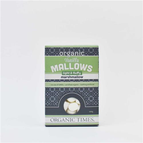 Organic Times Marshmallows Vanilla 100g