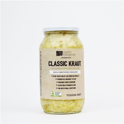 Organic Indulgence Kraut Classic 700g Certified Organic