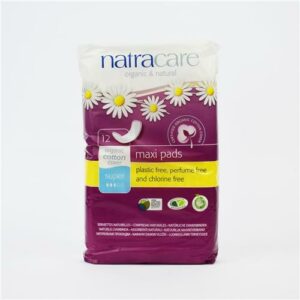 Natracare Maxi Pads Super 12 Pack