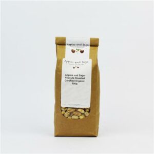 A&S Peanuts Roasted Certified Organic 250g