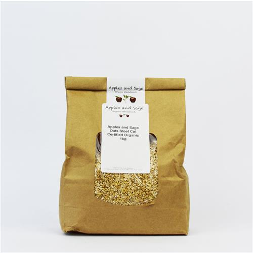 A&S Oats Steel Cut Certified Organic 1kg