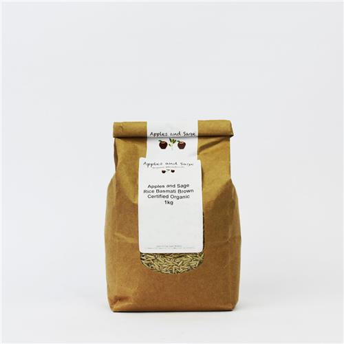 A&S Rice Basmati Brown Certified Organic 1kg