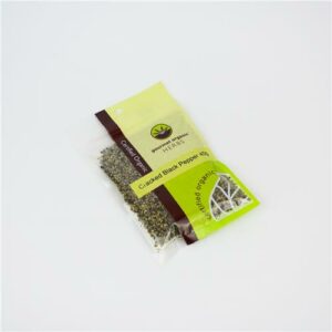 Gourmet Organic Cracked Black Pepper Sachet 40g