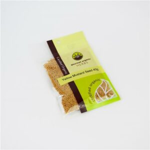 Gourmet Organic Mustard Seed Yellow Sachet 40g Certified Organic