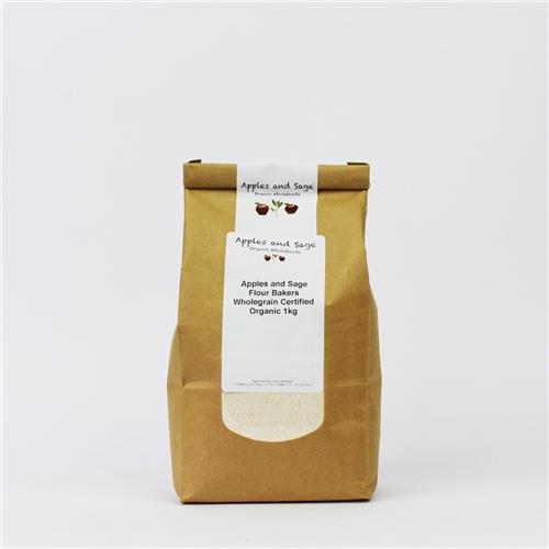 A&S Bakers Flour Wholewheat Certified Organic 1kg