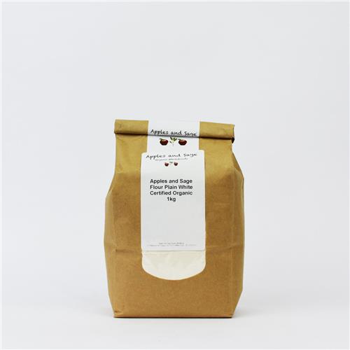A&S Flour Plain White Certified Organic 1kg