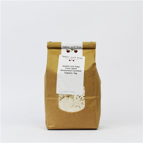 A&S Spelt Flour Wholemeal Certified Organic 1kg