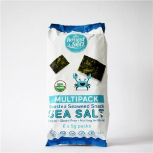 Honest Sea Seaweed Snack Sea Salt 6 Pack 30g