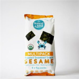 Honest Sea Seaweed Snack Sesame 6 Pack 30g