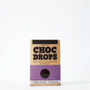 Organic Times Choc Drops Dark Chocolate Couverture Drops 200g