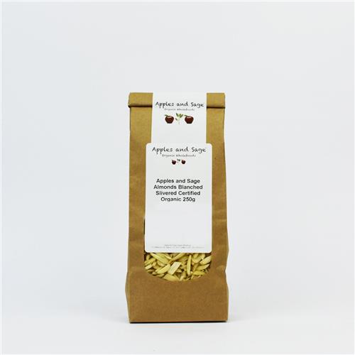 A&S Almonds Blanched Slivered 250g