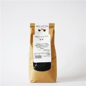 A&S Black Beluga Lentils Certified Organic 500g