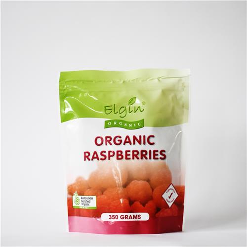 Elgin Organic Frozen Raspberries 350g