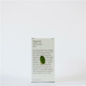 Love Tea Peppermint Teabags  20 Pyramids 40g