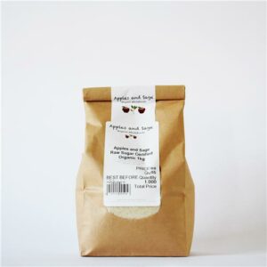 A&S Sugar Raw Certified Organic 1kg