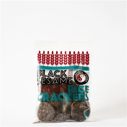 Spiral Organics Crackers Black Sesame Rice 75g