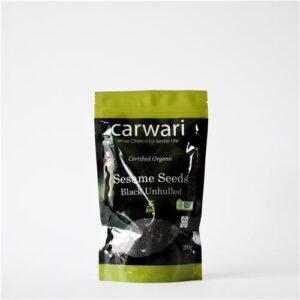 Carwari Organic Sesame Seeds Black Unhulled 200g