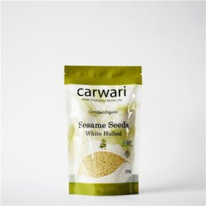 Carwari Sesame Seeds Hulled White 200g Certified Organic