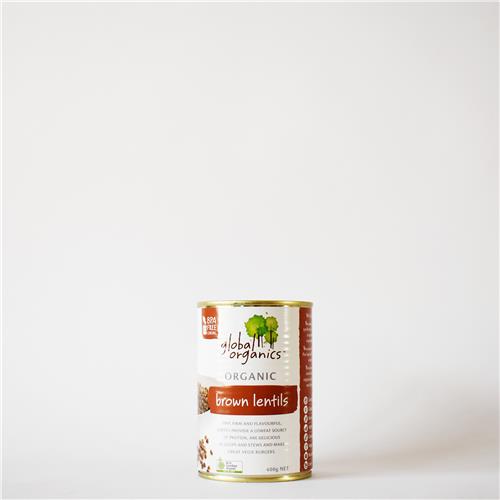 Global Organics Lentils Brown 400g