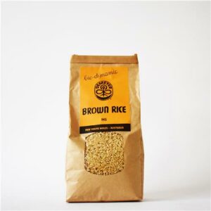 Demeter Rice Brown Medium Grain 1kg Biodynamic