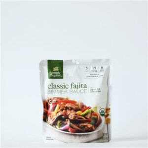 Simply Organic Classic Fajita Simmer Sauce 227g