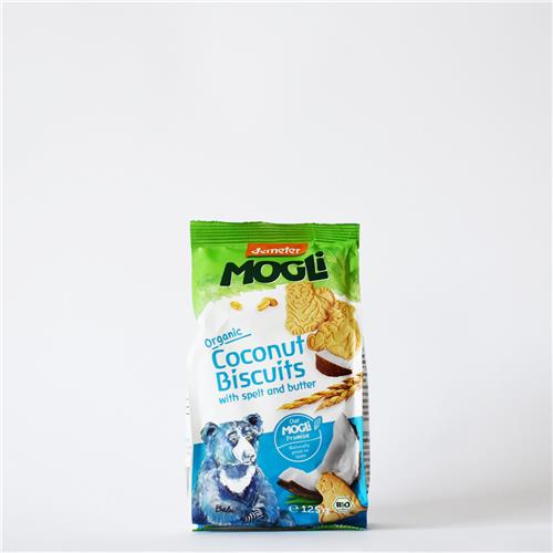 Mogli Organic Spelt Coconut Bear Biscuits 125g