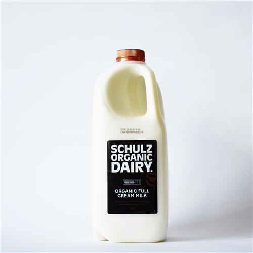 Schulz Organic Dairy Full Cream Cow Milk Unhomogenised 2L