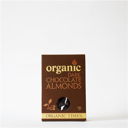 Organic Times Dark Chocolate Coated Almonds 150g