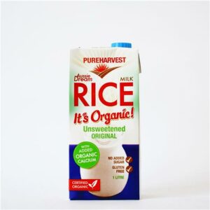 Pure Harvest Rice Milk Unsweetened w Plant Calcium 1L