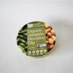 Organic Indulgence Jalapeno Hummus Dip 200g