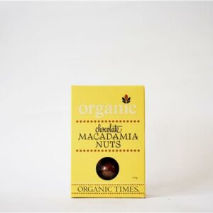 Organic Times Milk Chocolate Coated Macadamias 150g.
