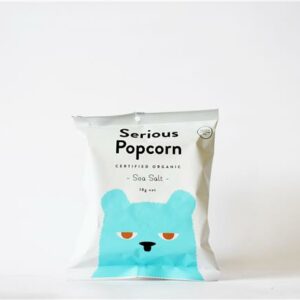 Serious Popcorn Sea Salt 18g Certified Organic