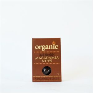 Organic Times Dark Chocolate Coated Macadamias 150g