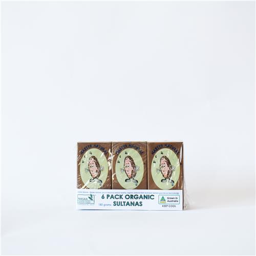 Master Sultanas 6 x 30g Pack Certified Organic