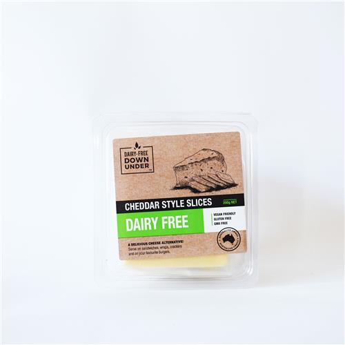 Dairy-Free Down Under Cheddar Style Slices 200g.