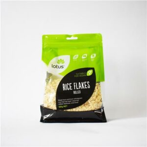 Lotus Rice Flakes Brown Rolled 500g