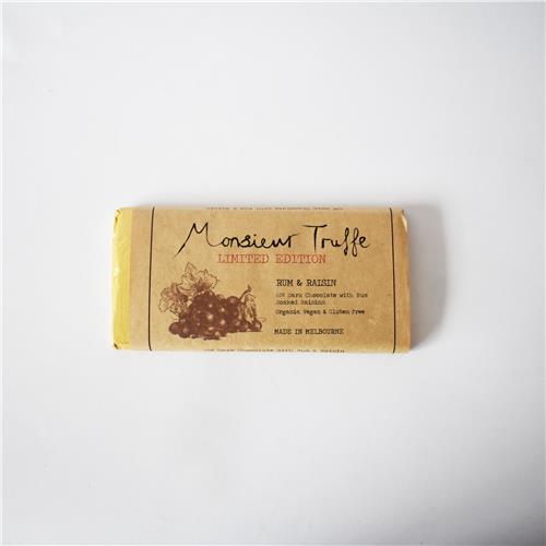 Monsieur Truffe Dark 70% Rum and Raisin 90g