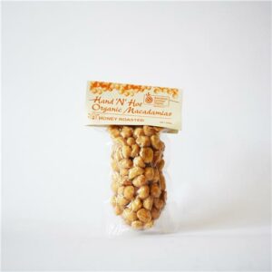 Hand 'n' Hoe Macadamia Nuts Honey Roasted 200g Certified Organic