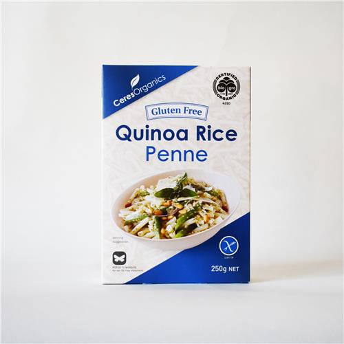 Ceres Organics Pasta Penne Quinoa/Rice 250g Certified Organic