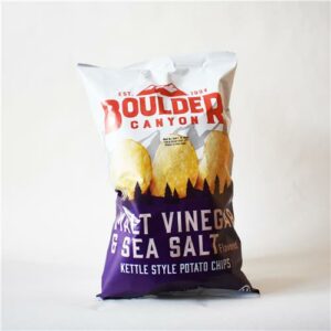 Boulder Canyon Malt Vinegar and Sea Salt Potato Chips 142g