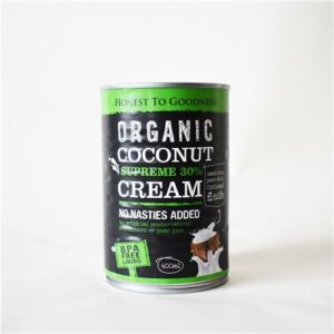 Honest to Goodness Coconut Cream Supreme 30% 400ml Certified Organic