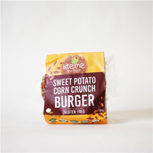 Bite Me Fine Foods Sweet Potato Corn Crunch Burger 250g